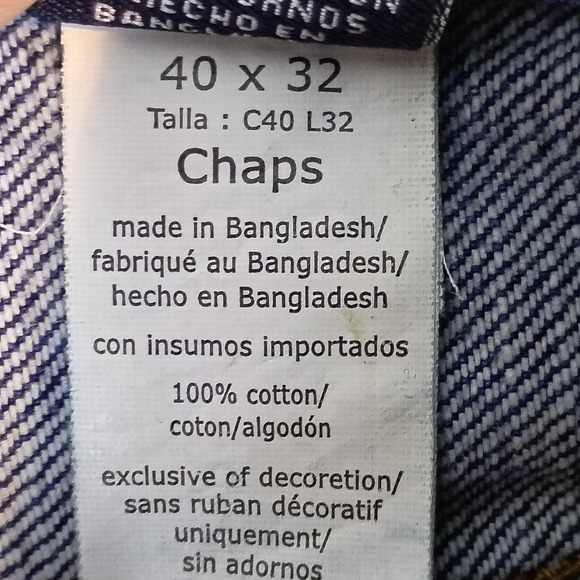 Vintage Chaps Jeans Mens Size 40x32 Straight Fit Blue Denim Relaxed Casual - Picture 15 of 16